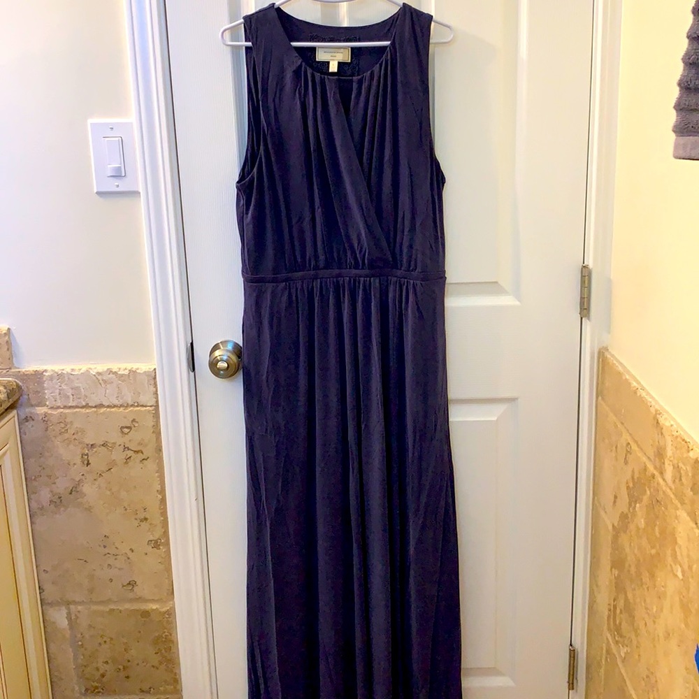 Anthropologie Navy Maxi dress